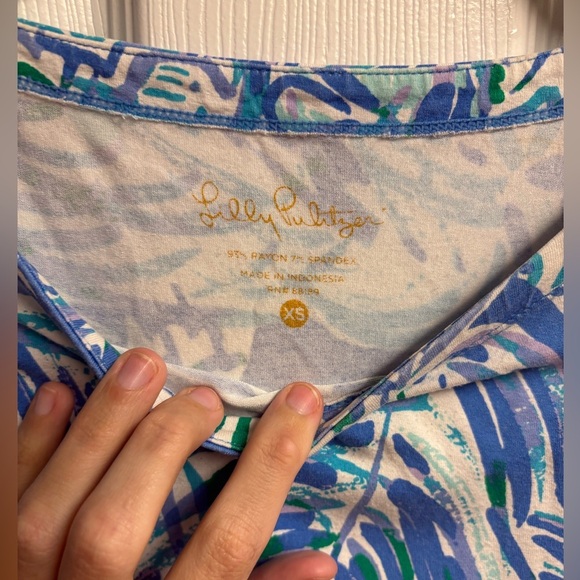 Lily Pulitzer UPF 50+ Sophie Dress in Canopy Chaos Floral Print Size XS - Picture 2 of 4